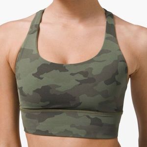 Energy Bra Long Line - Green Camo